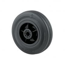 Roue Semi-élastique Profil Ligné Alésage 20 Mm Diam.160 Mm 135 Kg - Bricoman