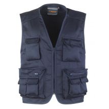 Gilet De Travail Multipoches Bleu T.l