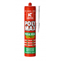 Mastic Colle De Montage Blanc 425 G Polymax Fix & Seal - Griffon