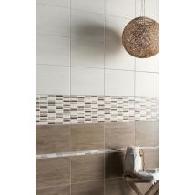 Listel Carrelage Mural Marron L.3 X L.33 Cm - Kayu