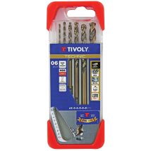 Coffret De 6 Forets À Métaux Hss Cobalt 5% Diam.2 À 8 Mm - Tivoly - Tecnomat