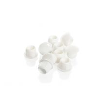 10 Caches-vis Blanc De Diamètre De 10 Mm