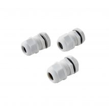 Lot De 3 Presse-étoupes Gris Diam.20 Mm - Debflex