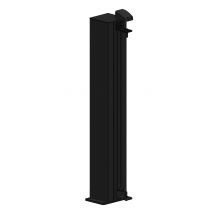 Poteau Aluminium Rainure Sur Platine 15x15cm, Ht 2m