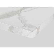 Plan De Travail Stratifié Marbre Blanc/minéral L.3040 X P.630 X Ép.39 Mm Hydrofuge - Tecnomat
