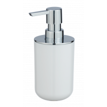 Distributeur De Savon Blanc Et Chromé