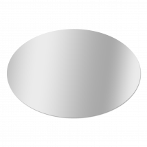 Miroir Ovale Bords Polis L.60 X H.40 Cm