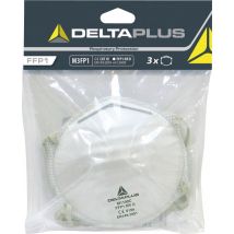 Masque Respiratoire Jetable Ffp1 Lot De 3 - Delta Plus - Bricoman