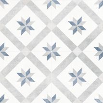 Carrelage Sol Intérieur Effet Carreau De Ciment L.45x L.45cm - Theresa