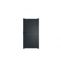 Portillon Aluminium Ibis Gris Ht 1.92x1.04m