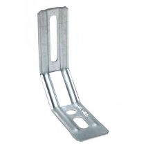 Equerre Nervurée Pan Coupe 130 X 80 X 30 X 1,5 Mm