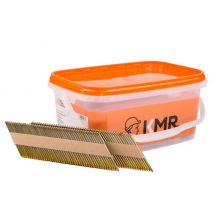 Lot De 2200 Pointes 2,8 X 80 Crantés Galva + 2 Cartouches - Kmr