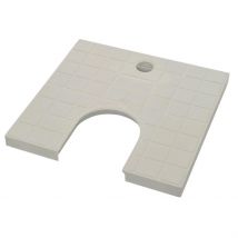 Couvercle Descente Gris 30 X 30 Cm 80/100 Pp