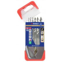 Coffret De 6 Forets Métaux Hss Diam. 1 À 8 Mm - Tivoly - Clipster - Bricoman