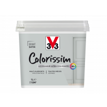 Peinture Intérieure Multi-supports Acrylique Satin Granit 1 L - V33 Colorissim
