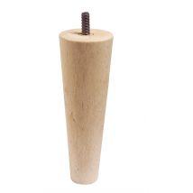 Pied De Lit Fuseau En Bois De Hêtre Naturel H.15 Cm - Chainey