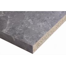 Plan De Travail Stratifié Black/rovere L.3040 X P.630 X Ép.39 Mm Hydrofuge