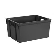 Bac De Rangement En Plastique Gris 50 L - Eda