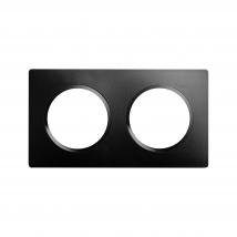 Plaque De Finition 2 Postes Noire Casual Evo - Debflex - Bricoman