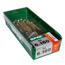 Vis Bois Diam. 6 X 160 Mm Boîte De 50 - Spax