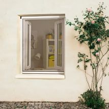 Moustiquaire Enroulable Aluminium Blanc Pour Fenêtre H160 X L130 Cm Recoupable