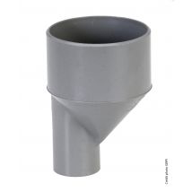 Réduction Excentrée Pvc Mâle/femelle Diam.125/80 Mm