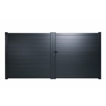 Portail Aluminium If Gris Ht 1.74x3.06m