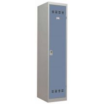 Vestiaire En Métal 1 Porte Gris Bleu