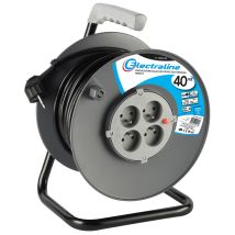 Enrouleur Ménager L.40 M 3g 1,5 4 Prises - Electraline - Tecnomat