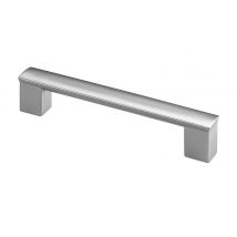 Poignée En Plastique Aspect Aluminium Entraxe 128 Mm