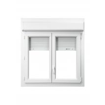 Fenêtre Pvc Avec Volet Roulant Intégré Monobloc Ob 2 Vantaux H.75 X L.100 Cm - Grosfillex