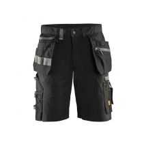 Short De Travail Noir T.46 1598 Canvas -blaklader - Bricoman