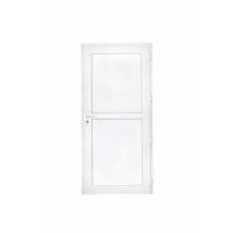 Porte De Service Pvc Pleine Poussant Gauche H.200 X L.90 Cm