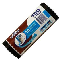 Sac Poubelle Haute Résistance Noir 150 Litres X 10