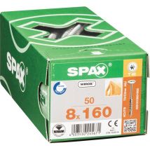 Vis Bois Diam. 8 X 160 Mm Boîte De 50 - Spax - Bricoman
