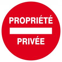 Panneau Propriété Privée Diam.300 Mm