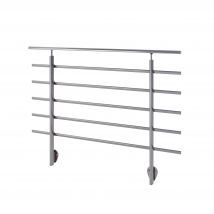 Garde Corps Intérieur Et Extérieur Aluminium Long.1,5m Argent Fixation Au Mur, En Kit