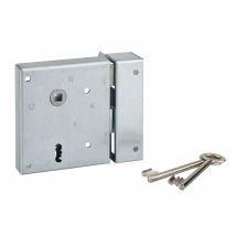 Serrure En Applique Pdt 1/2 Tour Axe 60 Tirant Droit 100 X 120 Mm