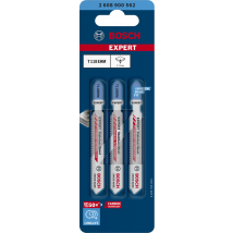 3 Lames De Scie Sauteuse Carbure Inox 83 Mm - T118 Ehm Expert Bosch - Bricoman