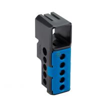 Bornier Neutre 5borne De Connexion Bleu