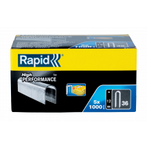 Boite De 5000 Cavaliers N°36 L.12 Mm Galva - Rapid