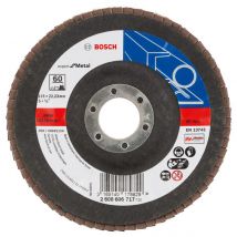 Disque À Lamelles Spécial Métal Diam. 125 Mm Grain 60 - Bosch - Bricoman