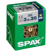 Vis Bois Diam. 3,5 X 30 Mm Boîte De 200 - Spax