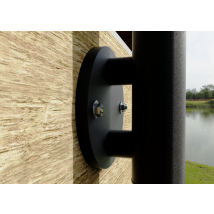 Poteau Alu Noir Baloxy Lateral