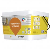 Joint Carrelage Webercolor Evolution Noir - Seau De 3kg Weber