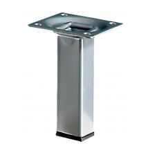 Pied De Meuble Carré En Acier Finition Aluminium H.10 Cm 2,5 X 2,5 Cm - Hettich - Bricoman