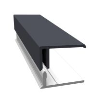 Bordure U Clips Anthracite Long.3 M Fortex - Freefoam - Tecnomat