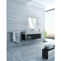 Miroir Rectangulaire Bords Polis L.60 X H.70 Cm Tempo