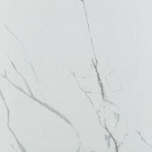 Carrelage Sol Intérieur Effet Marbre L.120x L.120cm - Grayish Blanc