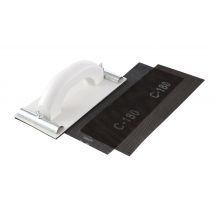 1 Cale À Poncer + 2 Abrasifs Grain 120/180 Travaux Peinture Enduits Platre - Sea